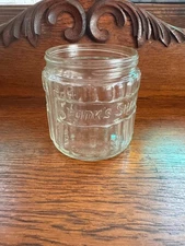 Vintage Kranks's Shave Kreem Barber Jar Clear Glass Chicago, USA
