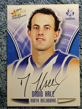 2009 AFL Select Champions Gold Foil Sig David Hale North Melbourne FS34