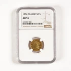 1834 $2.5 Liberty Classic Head Gold AU53 NGC *Nice Problem Free Coin! 31462