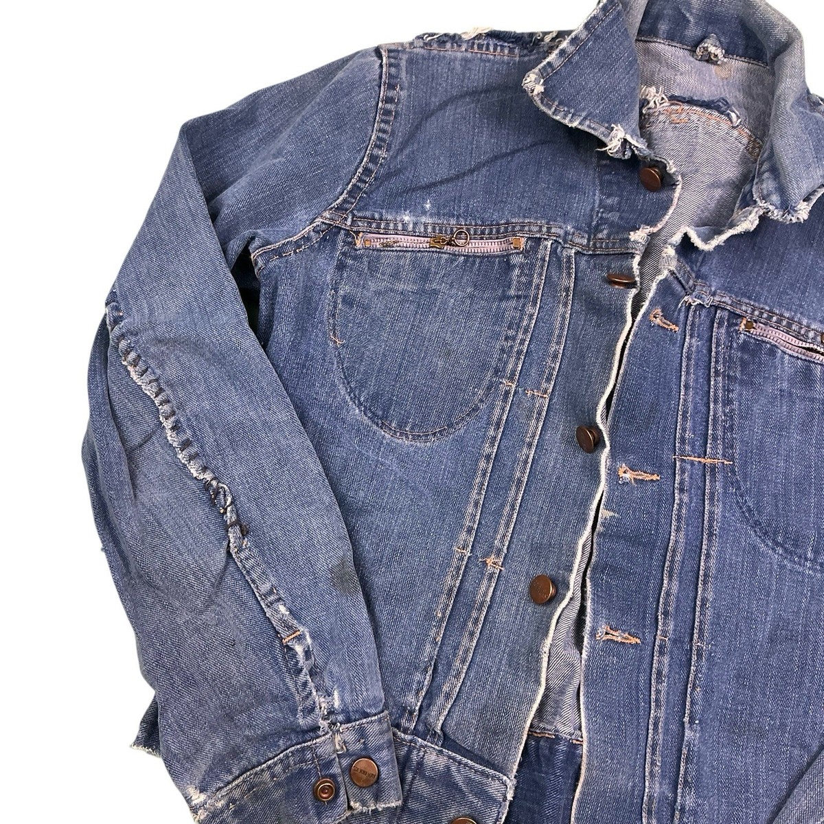 50s Sears ビンテージジャケット Vintage 1950s/60s Sears Roebucks selvedge denim jacket XS/S | eBay