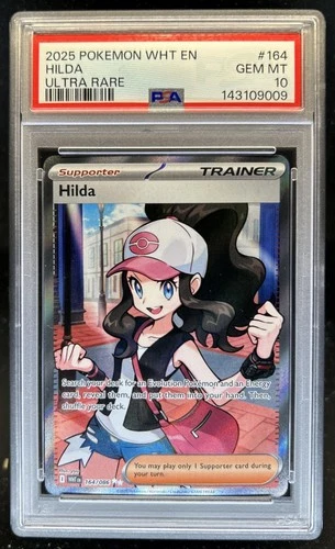 2025 Pokemon White Flare Hilda Ultra Rare #164/086 PSA 10 GEM MINT