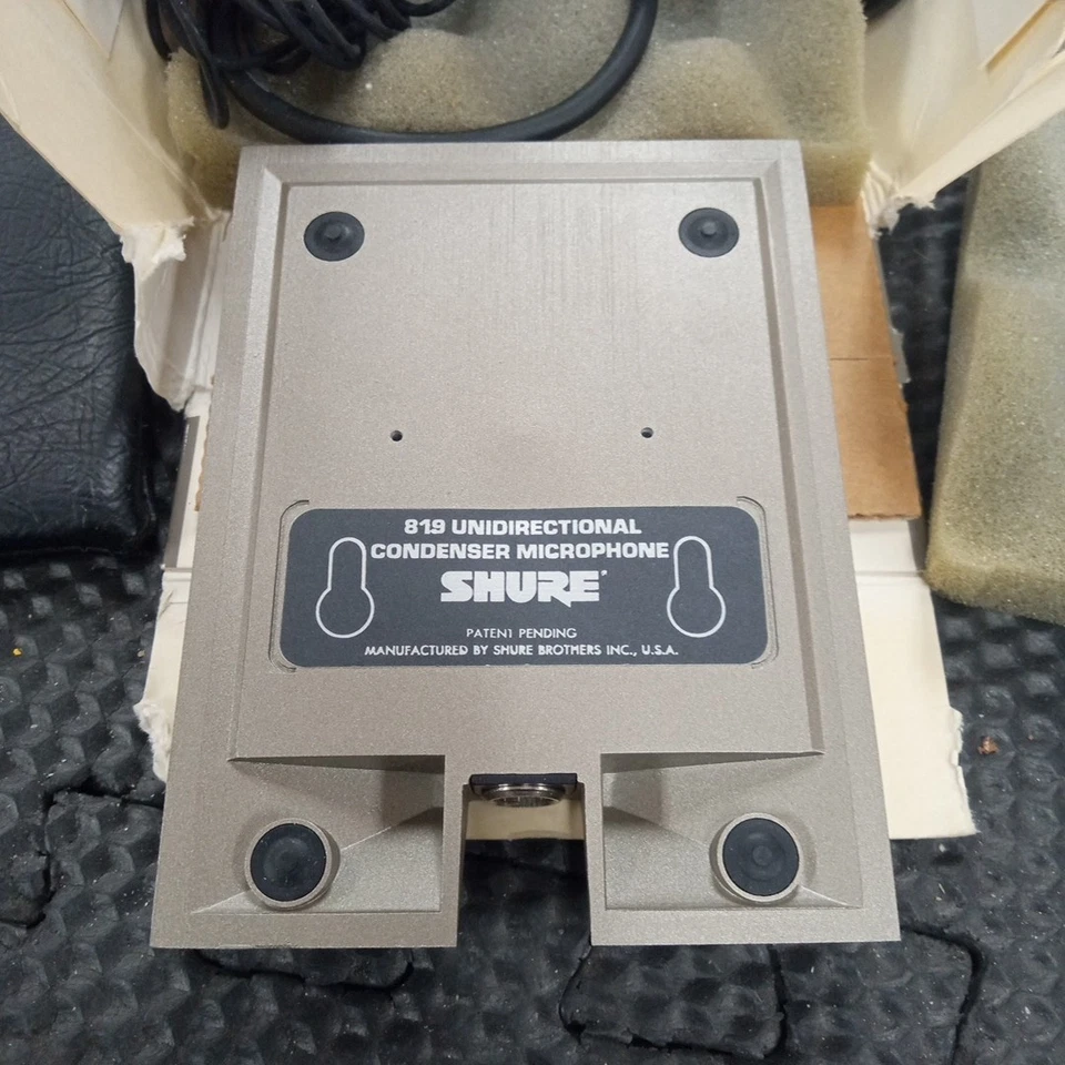 Shure 819 Unidirectional Surface Mount Condenser Microphone,  w/Box - Image 3 of 4