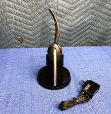 Jabra GN9330e USB Silver/Black Wireless Headband Headset w/ Base & Charging Cord