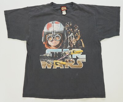 Rare VTG Star Wars Anakin Skywalker Pod Racing T Shirt 90s 2000s 
