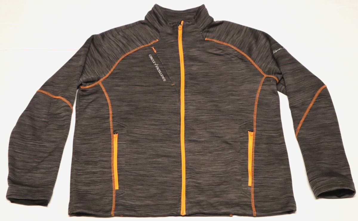 Veste Légère Homme NORTH END Sport Taille XL - Orange Et Gris - Pour Course/Jogging