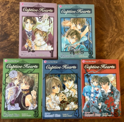 Captive Hearts Vol 1-5 Manga Full Series Viz Media Shojo Beat Matsuri Hino