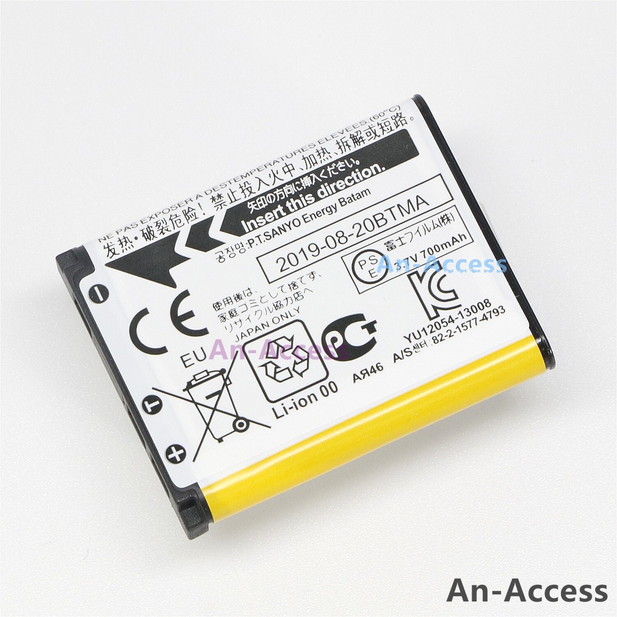 2 batteries de secours pour Fuji FinePix Z33, Z33wp, Z35, Z37, Z70, Z90