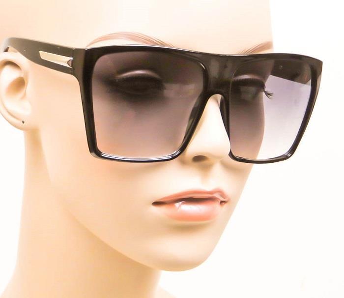 RARE Huge Oversized Square Flat Top Square XXL Big Diva Shades Sunglasses 8818 L image 5