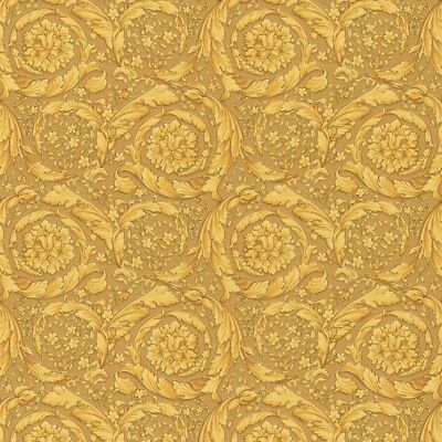 Profhome 935833-GU Exklusive Luxus Tapete Barock glänzend gold 7,035 m2