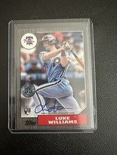 2022 Topps Series 1 LUKE WILLIAMS 1987 Topps Baseball Autographs RC Black /199