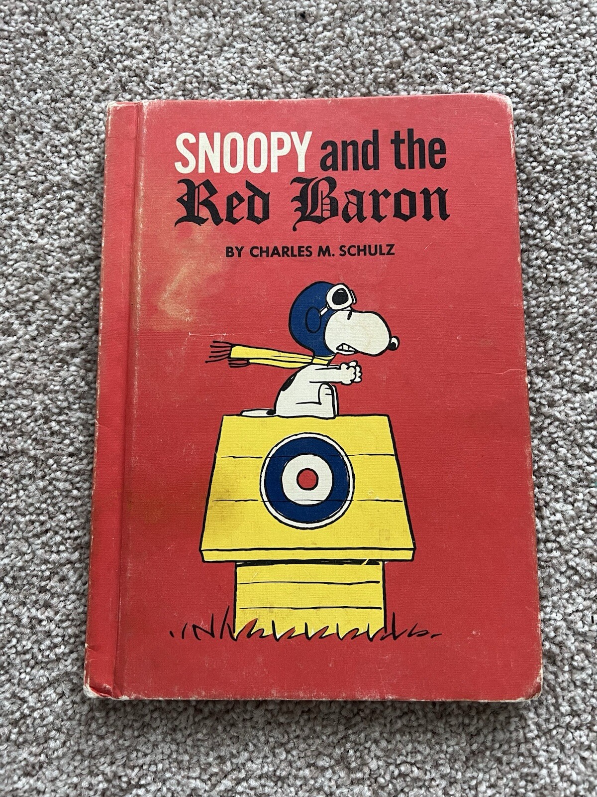 1966 Vintage Hardcover Snoopy & Red Baron by Charles M Schulz