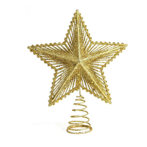 Pentagramm-Ornamente Weihnachtsbaum-Stern-Dekoration Glitzernde Szenerie : - Bild 6 von 22