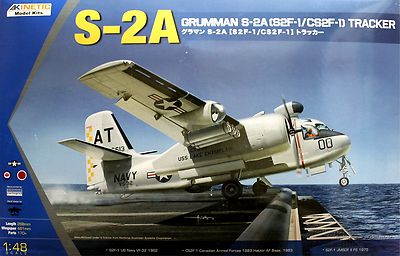 Kinetic K48039 1/48 Grumman S-2A Tracker Navy ASW Aircraft Model Kit Hobby Build