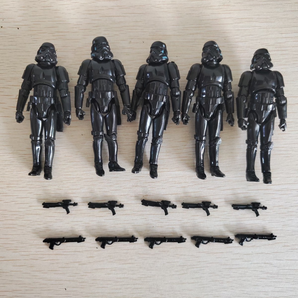 Lot 5 Star Wars Shadow Stormtrooper Black Trooper 3.75