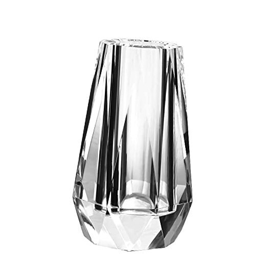 Flower Vase, Modern Mini Crystal Vase, Lead-Free Flower Vase, 2.4×2.4×4 Inches