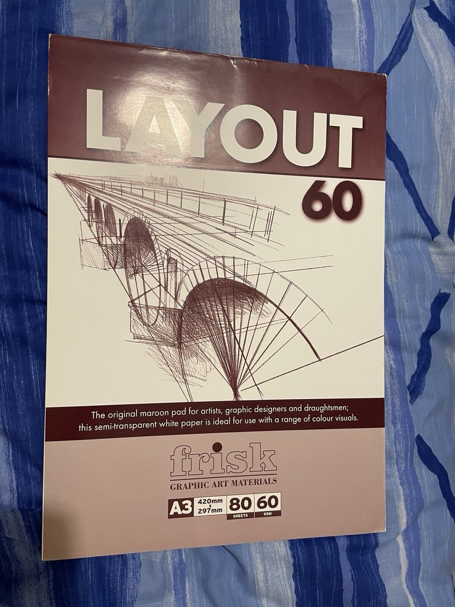 Semi-transparent Drawing Paper Frisk Layout Paper Pad A4 60gsm - Semi ...