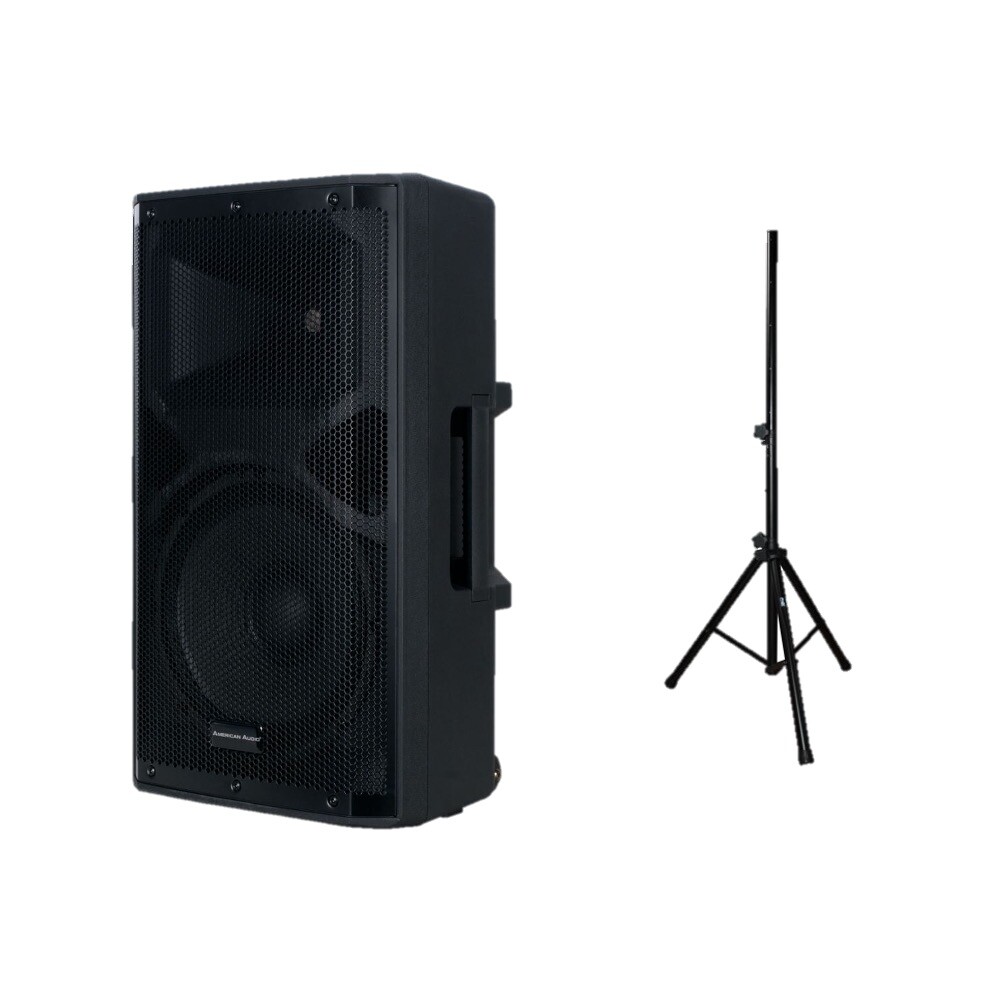 American Audio APX 12 GO 12" Battery-Powered BT Speaker w/ Speaker Sta