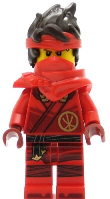 LEGO Ninjago Minifigure Kai - Dragons Rising, Hair, Shoulder Pads