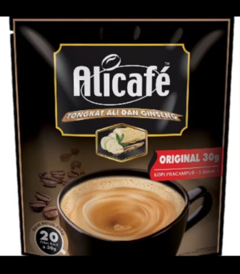 2X ALICAFE Ginseng Original TongkatAli Coffee 5 in 1  Premix 20's x 30g