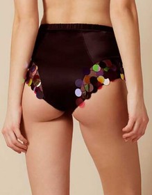 Agent Provocateur RENO Big Brief M/3 NWT Black Orig. $250 RARE! Silk! [A2]