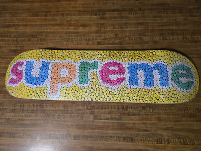 Supreme Candy Hearts Skateboard Deck Yellow Brand New 