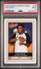 2002 Fleer Authentix WNBA #59 Lisa Leslie PSA 9 MINT Los Angeles Sparks USC HOF