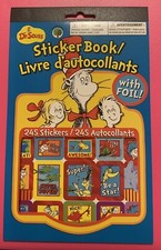 Dr Seuss Sticker Book With Foil 245 Stickers NEW