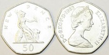 1969 to 1997 Elizabeth II Cupro Nickel Decimal Large 50p Choice of Date / Year