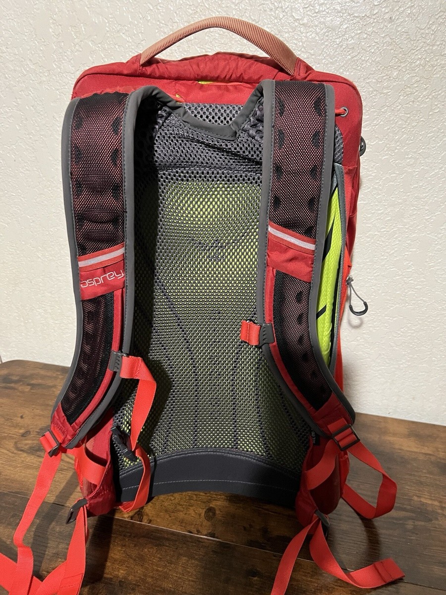 Osprey Radial 34 Backpack Red Commuter Cycling Size M/L | eBay