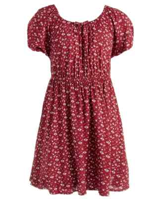 Epic Threads Mini Floral-Print Peasant Dress Girls M Chinese Apple Pullover S/S