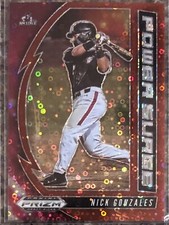 Nick Gonzales 2020 Prizm Power Surge Red Donut Circles Prizm #’d/99 Pirates