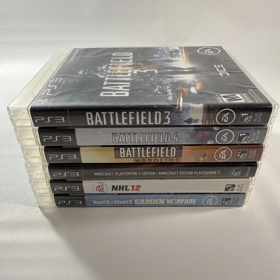 PS3 Juego 6 Lote Battlefield 3, 4, Hardline, Plants Vs. Zombies, NHL 12 Completo Foto 4 de 4