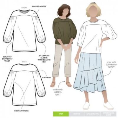 Style Arc Schnittmuster Lorna Strick Top Größen 18-30