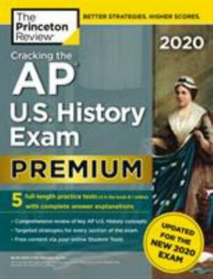 Cracking the AP U.S. History Exam 2020,- 0525568387, Princeton Review, paperback