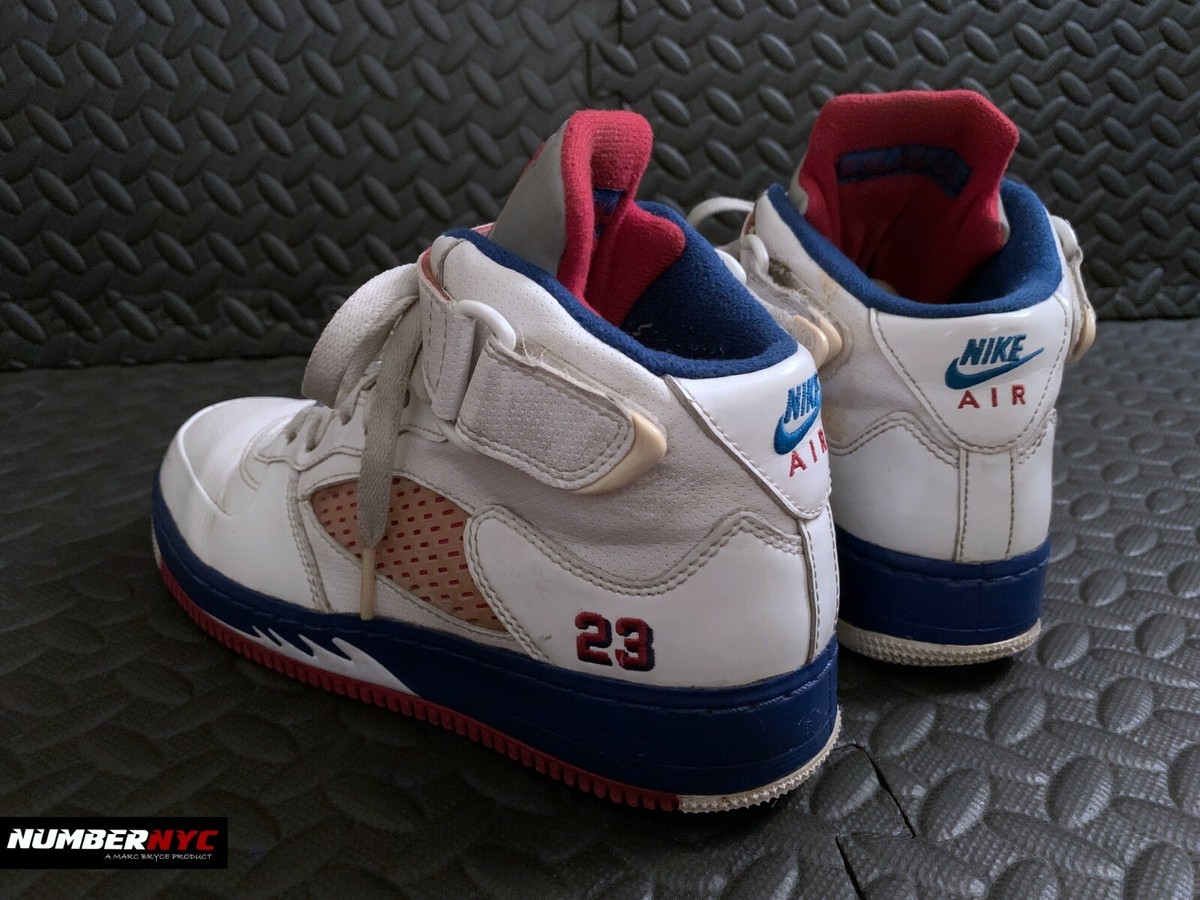 シューズ(男性用) Nike Air Jordan 5 Blue & Red AJ5 28cm Knicks Deep Royal Blue Team Orange - sko White - GmarShops