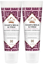 Nubian Heritage Hand Cream Goat s Milk Chai 4 fl oz 118 ml Cruelty-Free 2 Pack