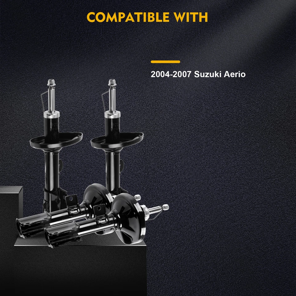 Nuevo Juego Completo Amortiguadores Puntales Delanteros Traseros Premium Para Suzuki Aerio 2004-07 Foto 3 de 4