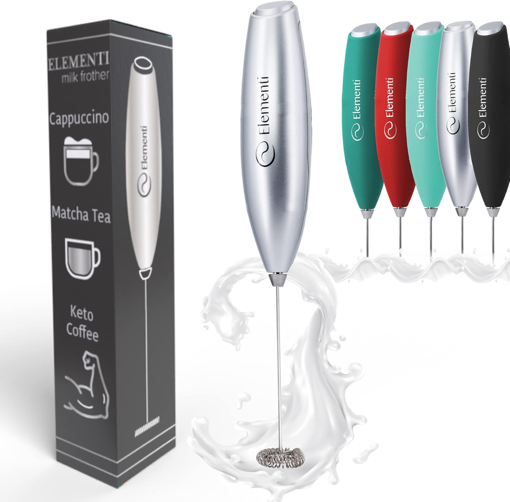 Milk Frother Handheld - Hand Frother for Coffee - Drink Mixer Handheld - Coffee