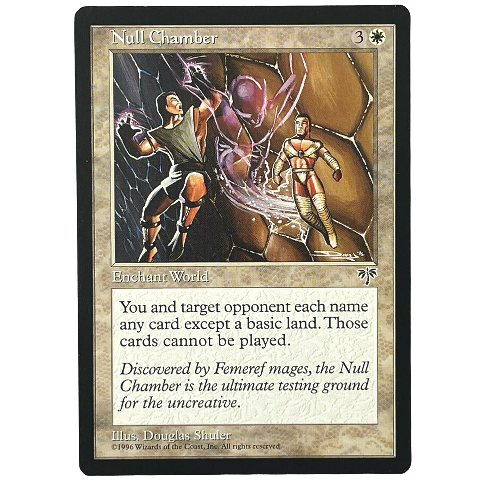 MTG Null Chamber Mirage White Enchantment Rare Reserved List NM-SP