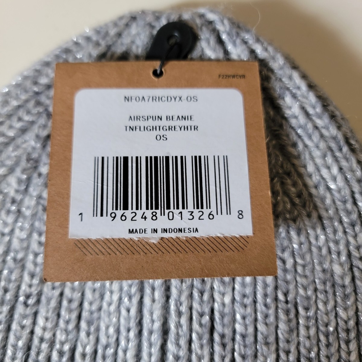 The North Face Airspun Beanie light grey heather womens TNF knit winter hat OSFA North Face Airspun Beanie Hat TNF Light Grey | Mercari main image 2