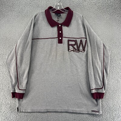 Vintage Rocawear Polo Shirt Mens 3XL Y2K 90s Rugby Embroidered Pullover HipHop *