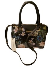 Bolso Bandolera Calvin Klein Negro Floral