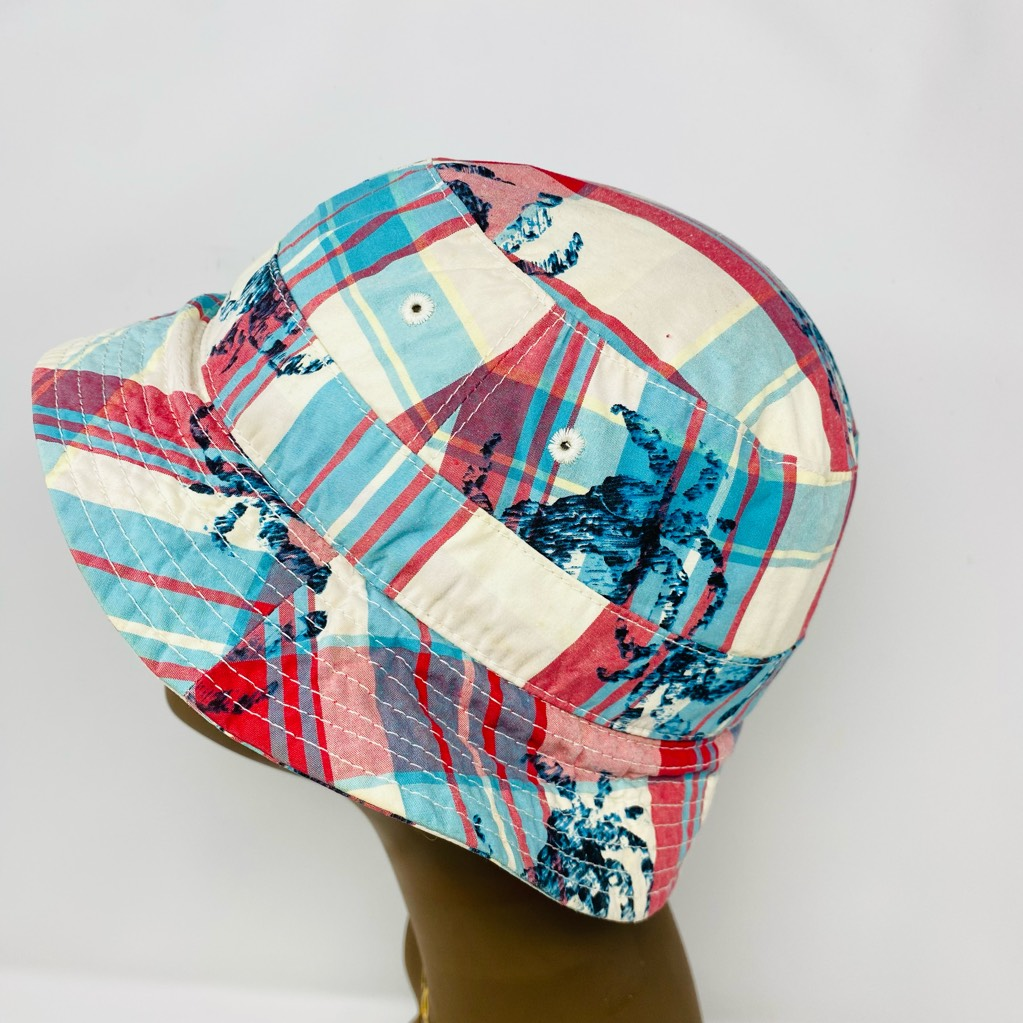 Polo Ralph Lauren Plaid Pink and Turquoise Bucket Hat for Women 0400020115756_PLAIDMULTI?wid=  main image 4