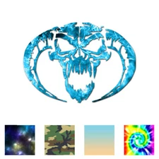 Demon Devil Skull - Vinyl Decal Sticker - Multiple Patterns & Sizes - ebn205