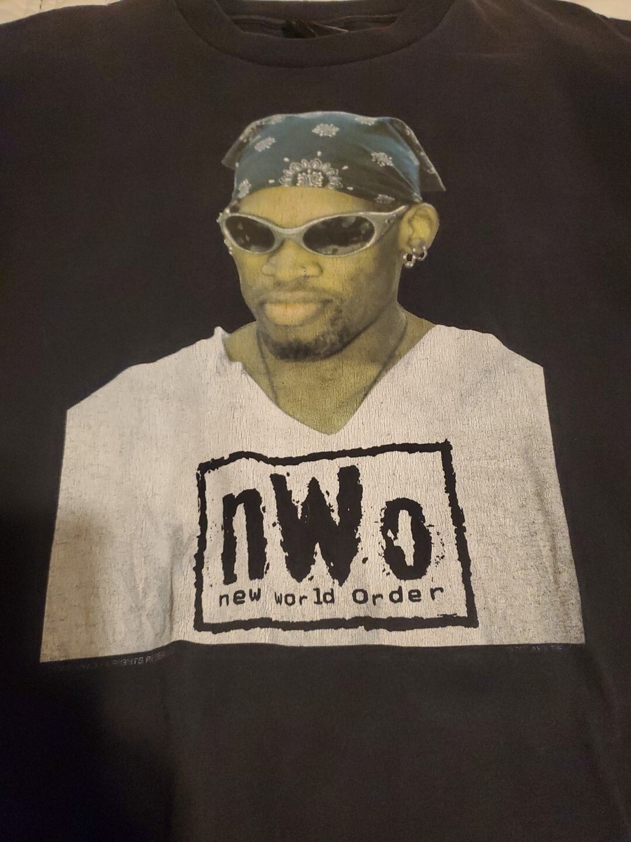 MTV denis rodman1997 world tour デカバッジ　レア Vintage Dennis Rodman MTV World Tour T-shirt NBA basketball