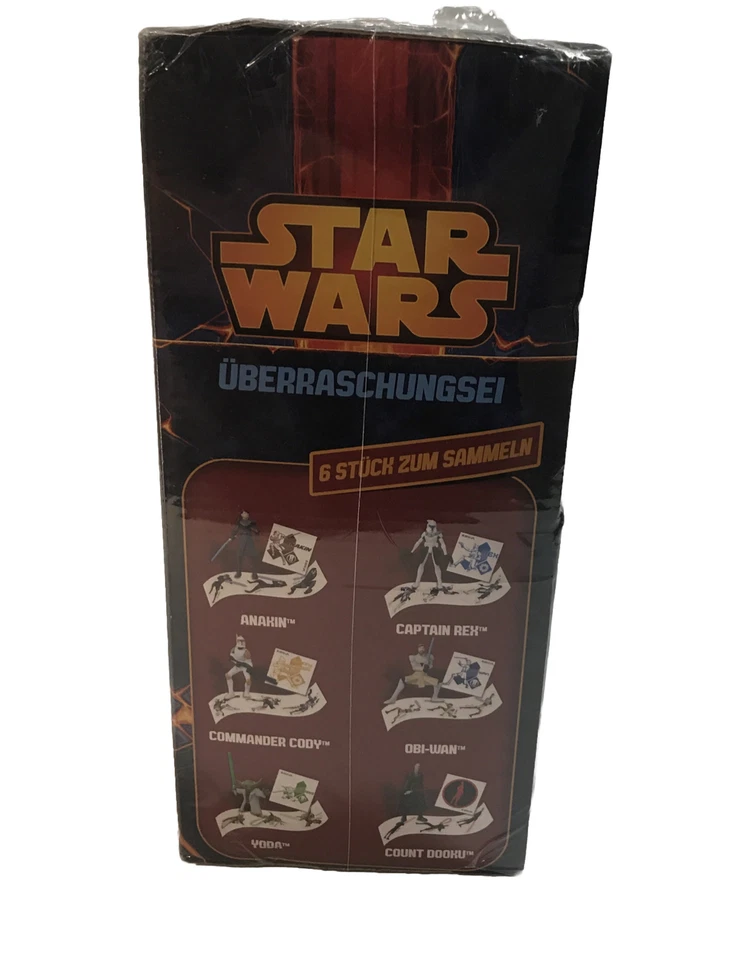Figura de acción rara Star Wars Clone Wars 6 huevos misteriosos pegatina tatuaje en alemán Foto 4 de 4