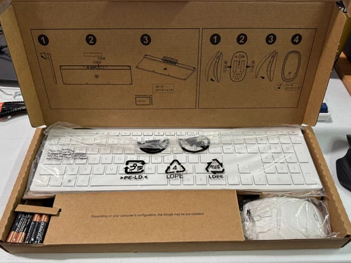 HP 710 White Wireless KB & MS Combo