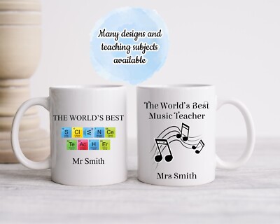 Personalisierte Tasse Danke Lehrer Geschenke Namenstasse Jahresende Schule Ruhestand