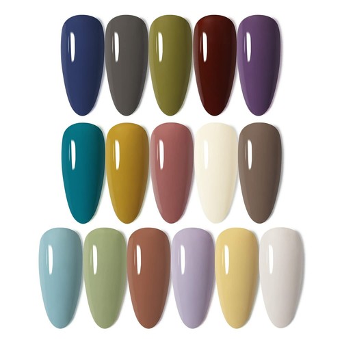 16 Colors Cream Gel Nail Polish Palette Solid Gel Polish Pudding Glitter Mud Gel - Bild 39 von 51