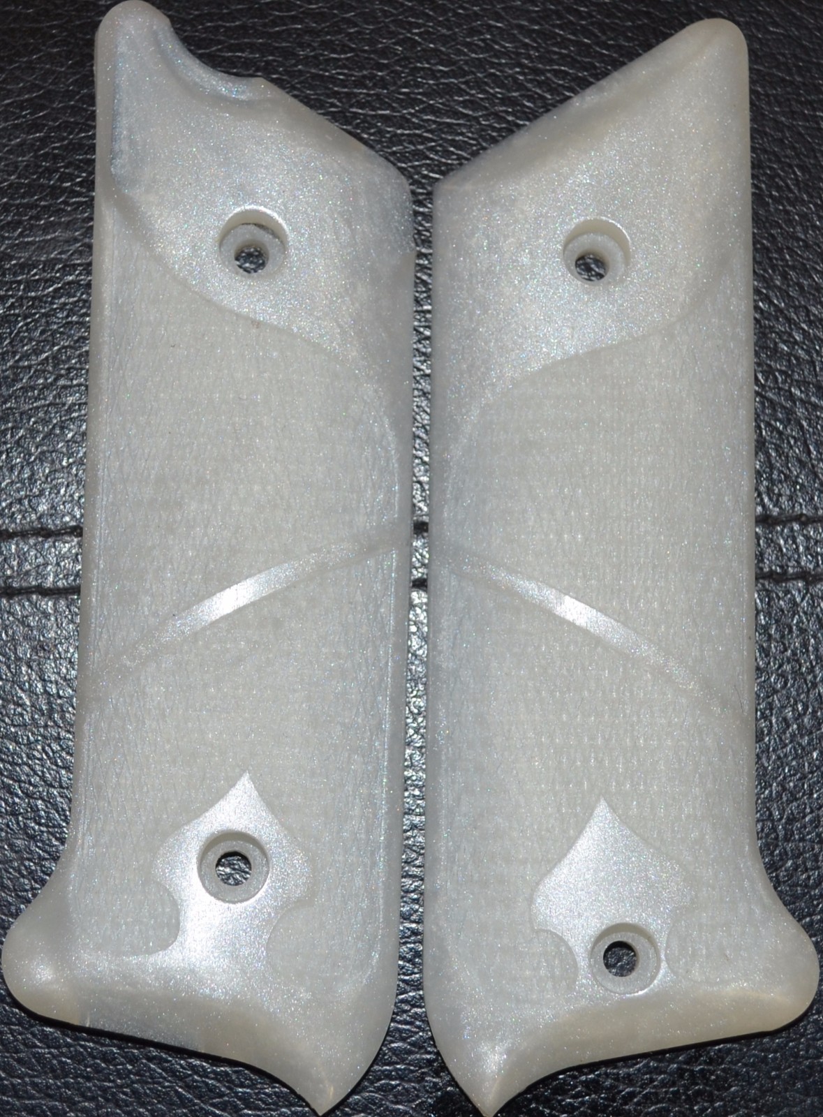 Ruger Mark II Pistol Grips checker pattern Pearl White | eBay